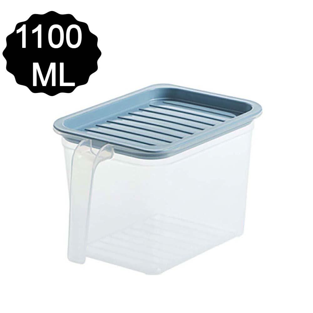 1100ml Square Airtight Unbreakable Food Storage Container (Set Of 6)