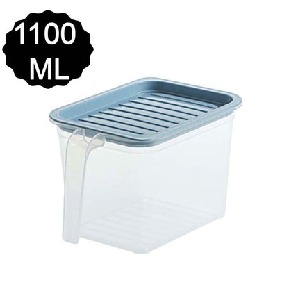 1100ml Square Airtight Unbreakable Food Storage Container (Set Of 6)