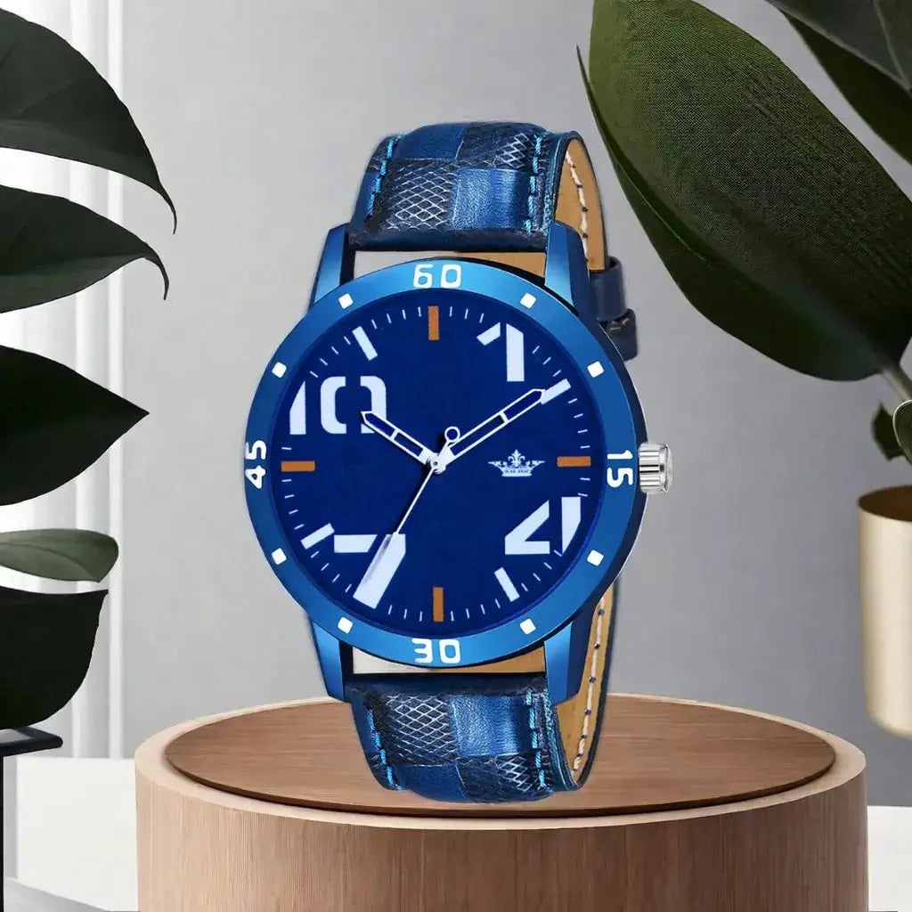 LOREM Blue Professional Look Analog Watch For Men LR59 LOREM