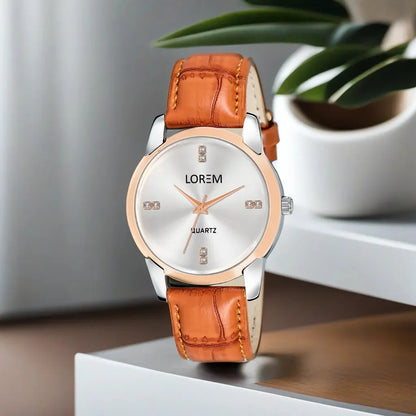 LOREM Silver Stylish Dial Analog Watch For Women LR344