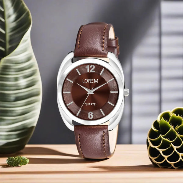 LOREM Brown Stylish Dial Analog Watch For Women LR326
