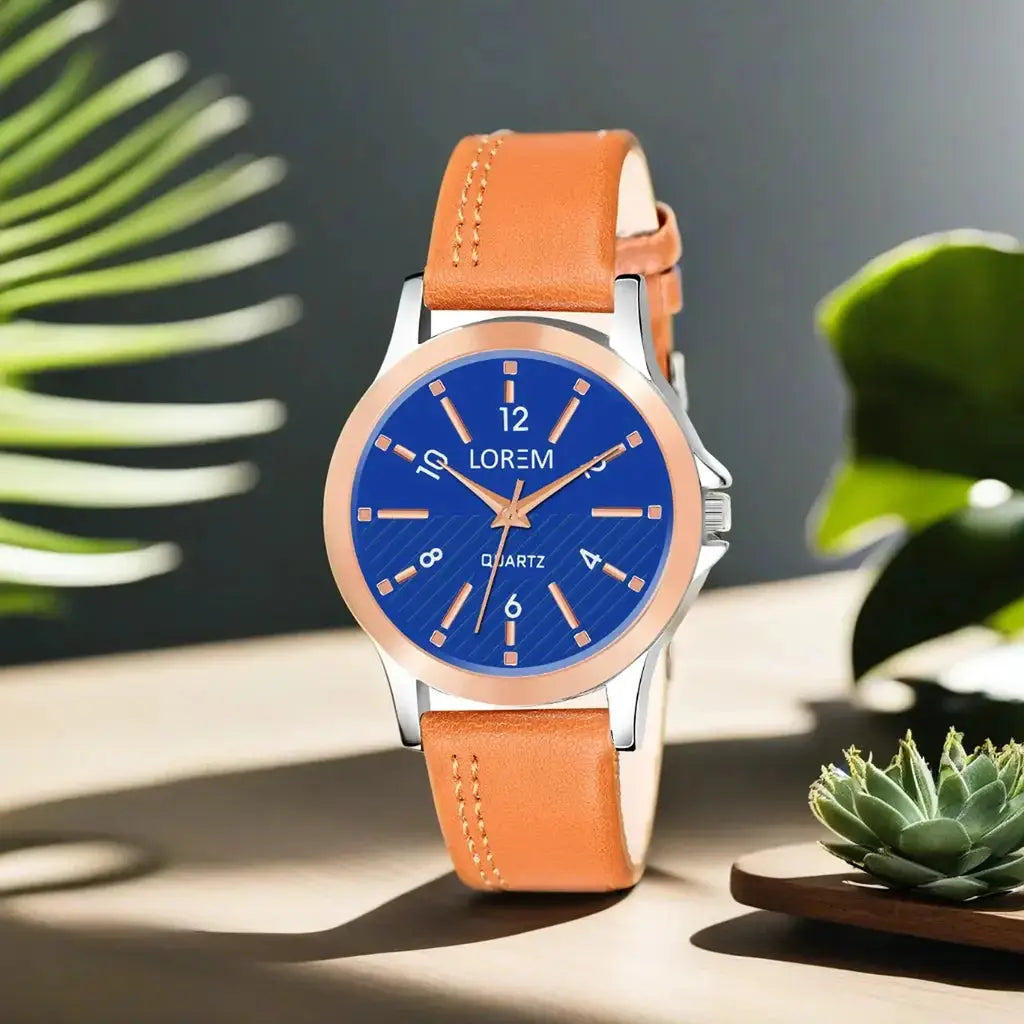 LOREM Blue Stylish Dial Analog Watch For Women LR342 LOREM