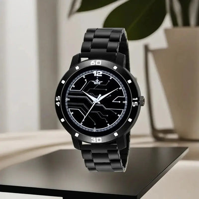 LOREM Black Professional Look Analog Watch For Men LR113 LOREM