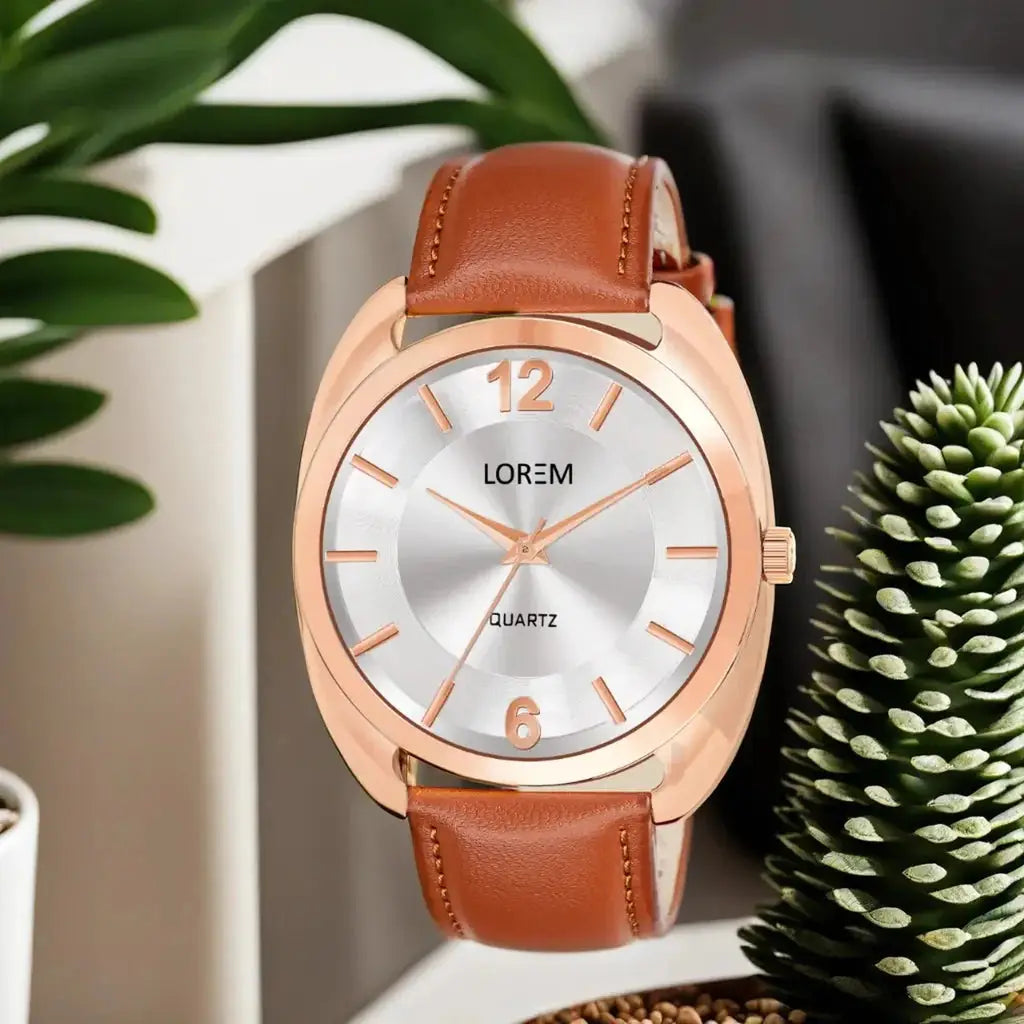 LOREM Silver Stylish Dial Analog Watch For Men LR78 LOREM