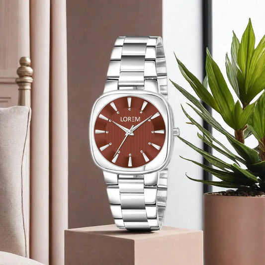 LOREM Brown Professional Analog Watch For Women LR303