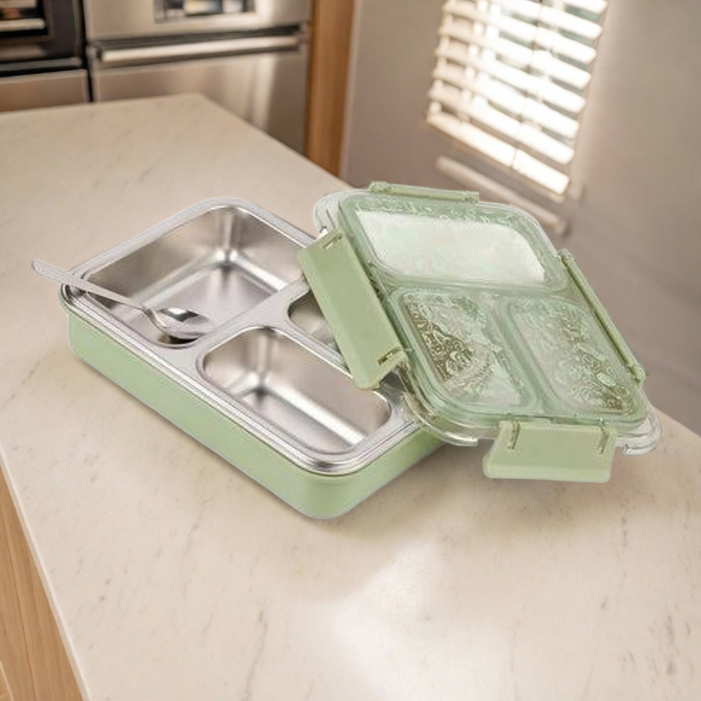 Bento Master 3 Compartment Lunch Box | Durable & Portable Food Storage Container