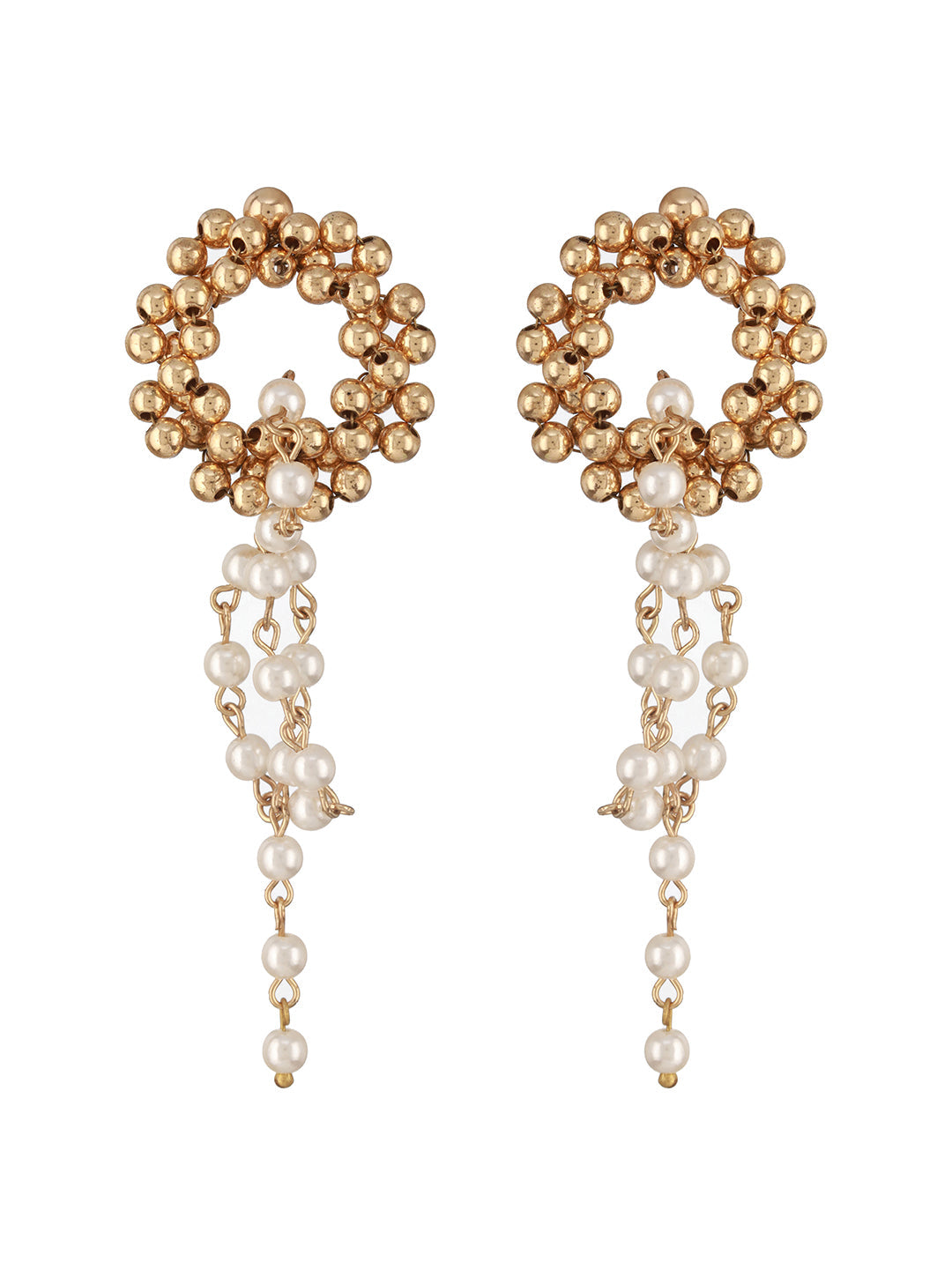 Jazz And Sizzle Pearl Beaded Drop Earrings