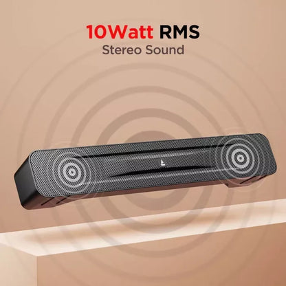 boAt Aavante Bar 503 | 10W RMS Bluetooth Soundbar with Dual EQ Modes, 4.5H Playback & Built-in Mic