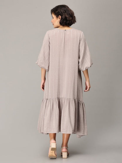 Embrace The Grey Maternity Oversized Tunic Dress - DRS-SK-GOV-S
