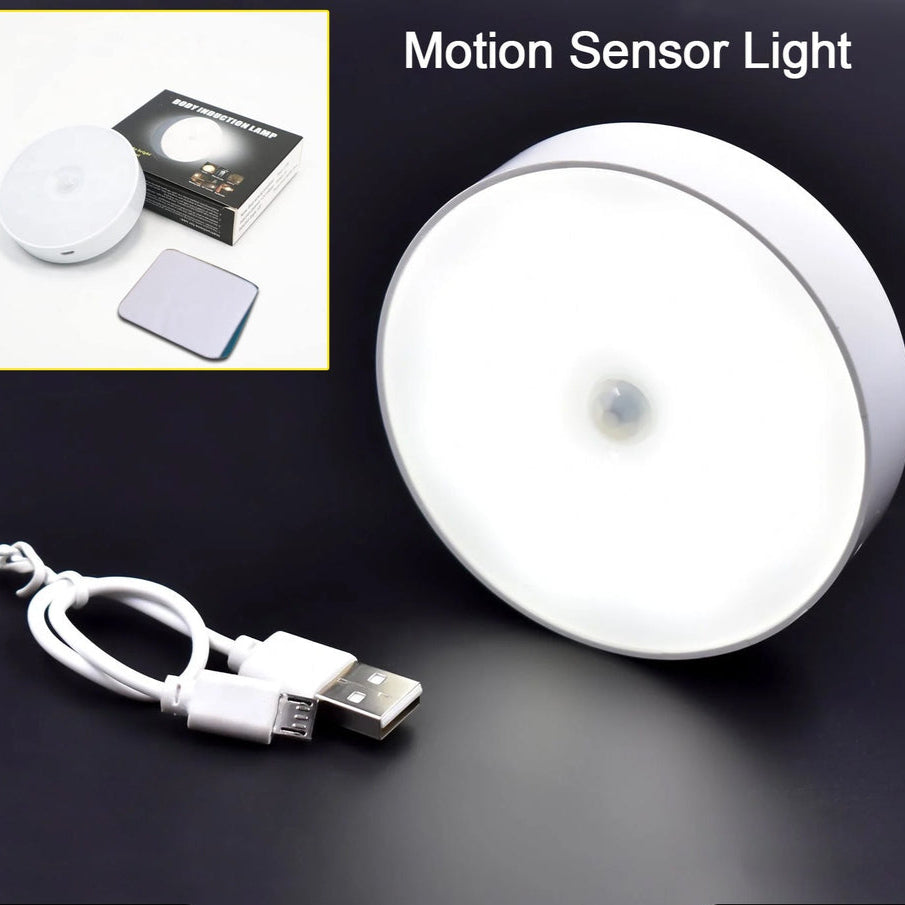 Round Shape 8 Led Motion Sensor Induction Led Light