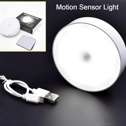 Round Shape 8 Led Motion Sensor Induction Led Light