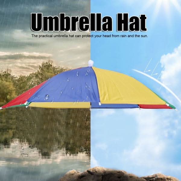 Hands Free Umbrella Hat To Protect From Sun  Rain