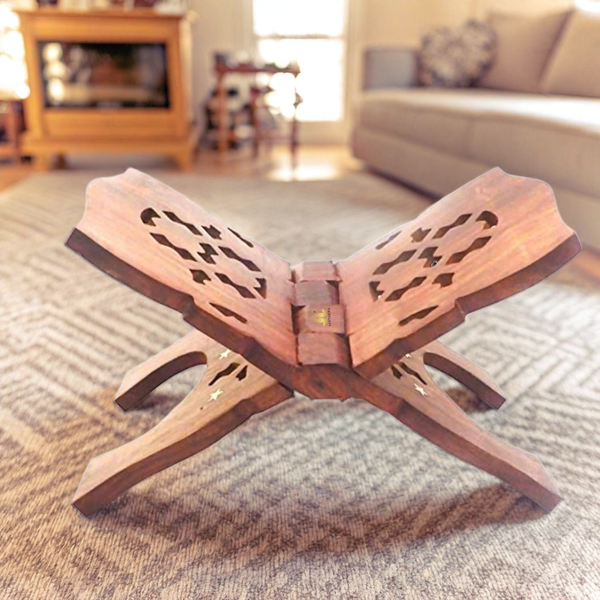 santarms Wooden holy Book Stand Reading (12 inches)