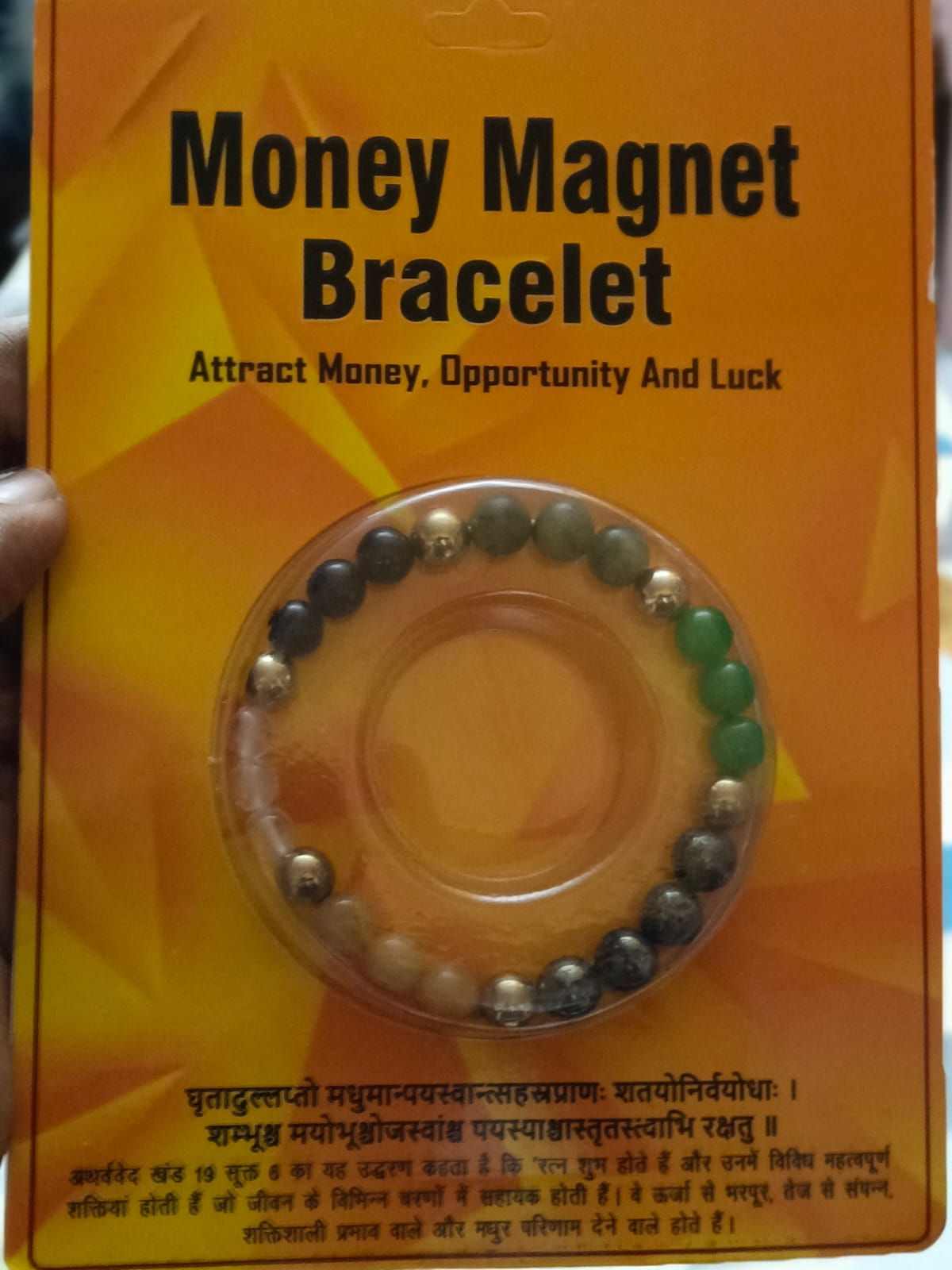 Money Magnet Crystal Bracelet for Wealth, Success & Positive Energy – Natural Gemstone Stretch Bracelet for Men & Women