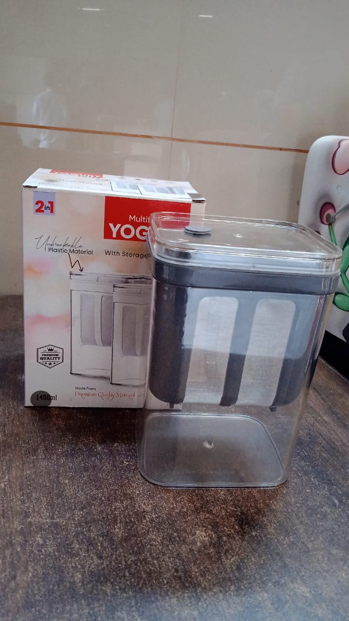 2 In 1 Multifunctional Yogurt Strainer With Storage Container  1400 Ml (1 Set) HP DD