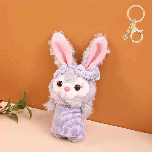 Charming Rabbit Keychain in a Distinctive Style for Kids (multi-color) - HalfPe