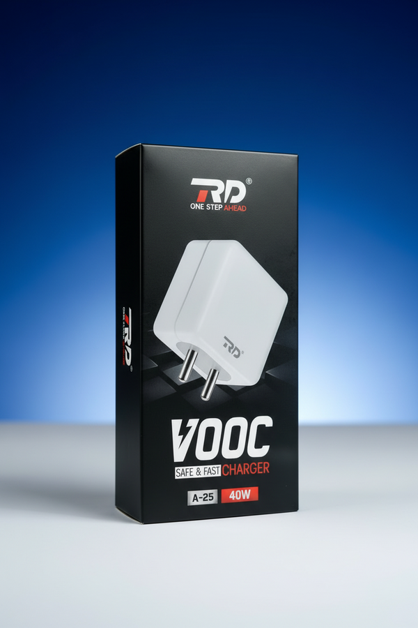 RD C-Type USB VOOC Safe and Fast Charger (40W) Type-C KARTHIKEYA ELECTRONICS