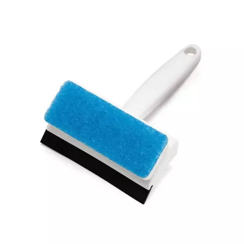 2-in-1 Glass Wiper & Cleaning Brush – Double-Sided Tool for Mirrors, Tiles, Windows & Pots ABHI Mobiles