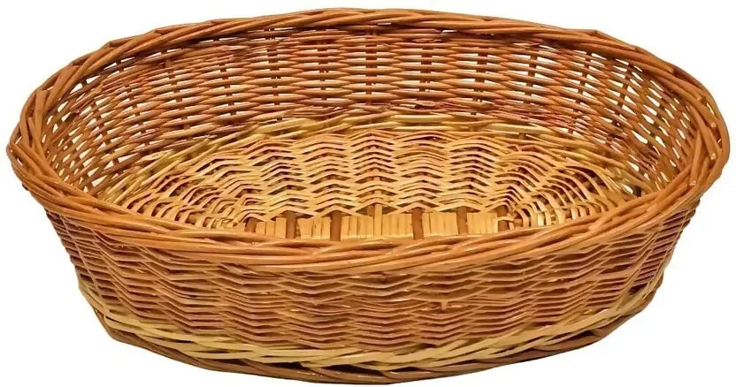Full Cane Oval Deep Wicker Basket 15x10 Inch Multipurpose Handmade Basket JPS PRODUCTS (ACHSA)