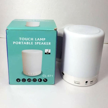 LED Touch Lamp Portable Bluetooth Speaker, Wireless HiFi Speaker Light, USB Rechargeable Portable with TWS - HalfPe