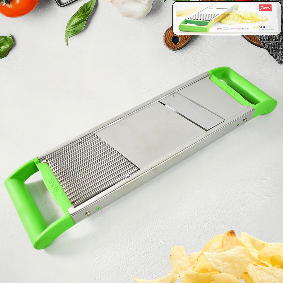 Apex Stainless Steel Vegetable Slicer (2-in-1) HP DD