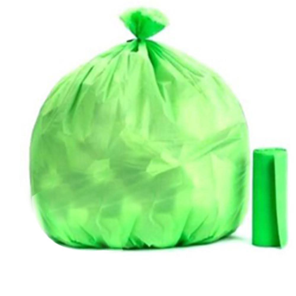 Green Compostable Corn Starch Garbage Bags (17 X 19) HP DD