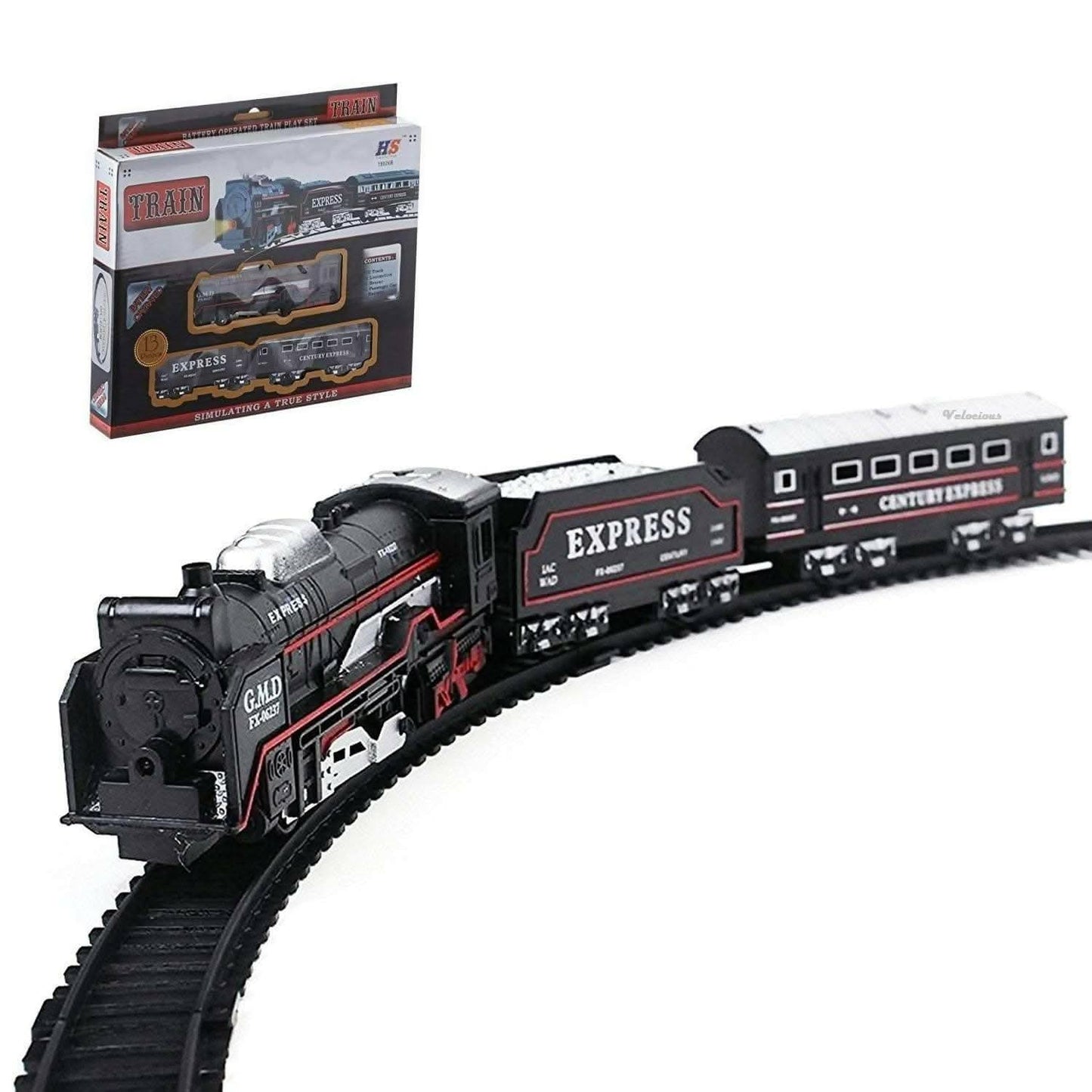 Express Toy Train Toy Set with Track for Kids - HalfPe