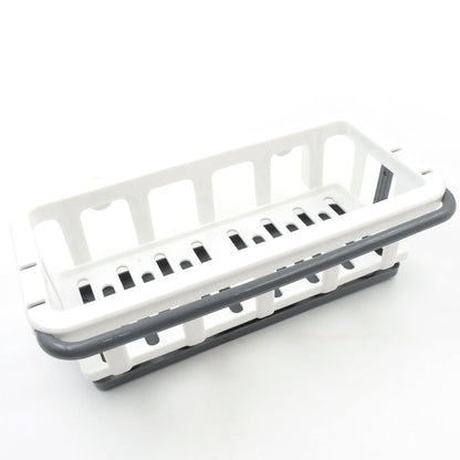 Kitchen & Bathroom Multipurpose Hanging Drain Rack Plastic Sponge & Dishcloth Holder with Adhesive Hook