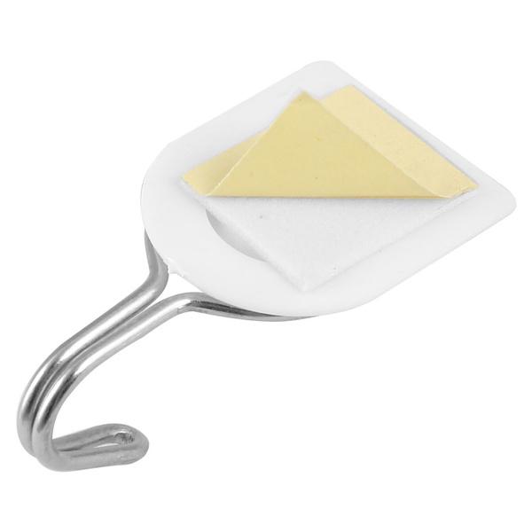 Adhesive Sticker Abs Plastic Hook Towel Hanger For Kitchenbathroom