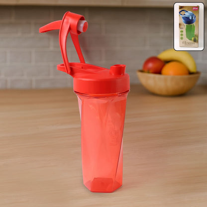 Manual Stirring Fitness Shaker Bottle With Hand Crank Approx 800 Ml (1 Pc)