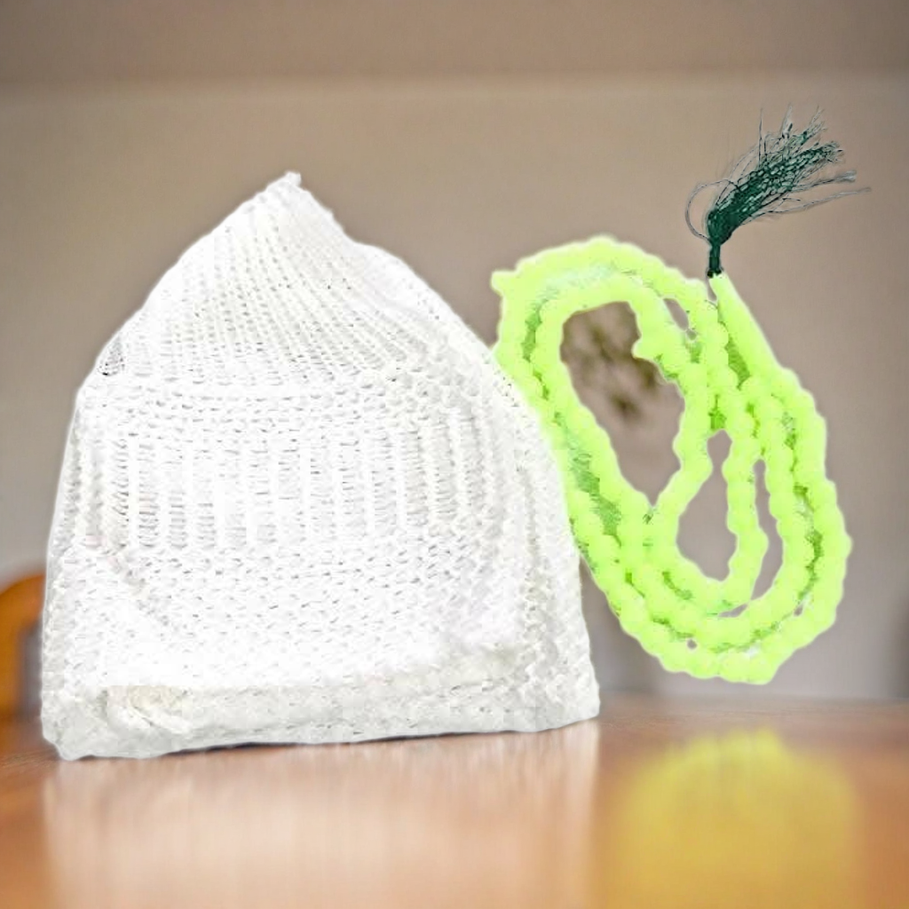 santarms COMBO tasbeeh counter + namaz topI