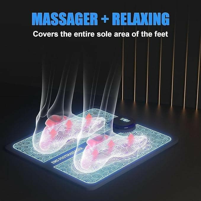 EMS Foot Massager Mat Electric - Pain Relief for Legs & Feet - HalfPe