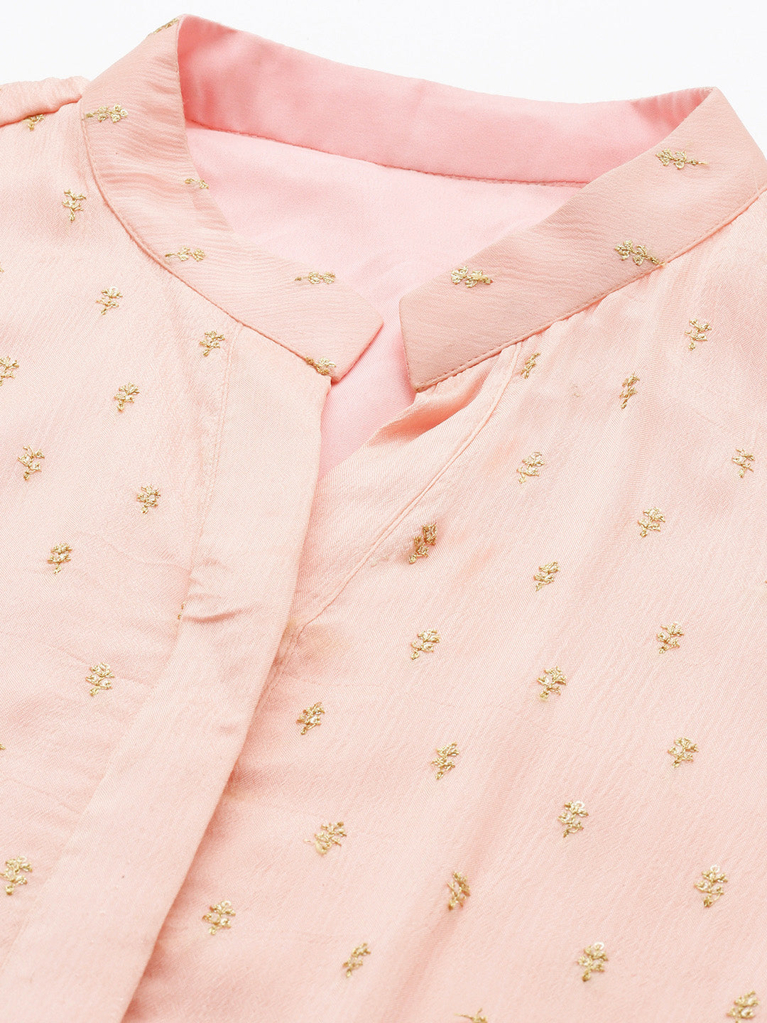 Bollywood Vogue Ready To Wear Pink Georgette Embroidered Straight Pant Suit - Additional View 2