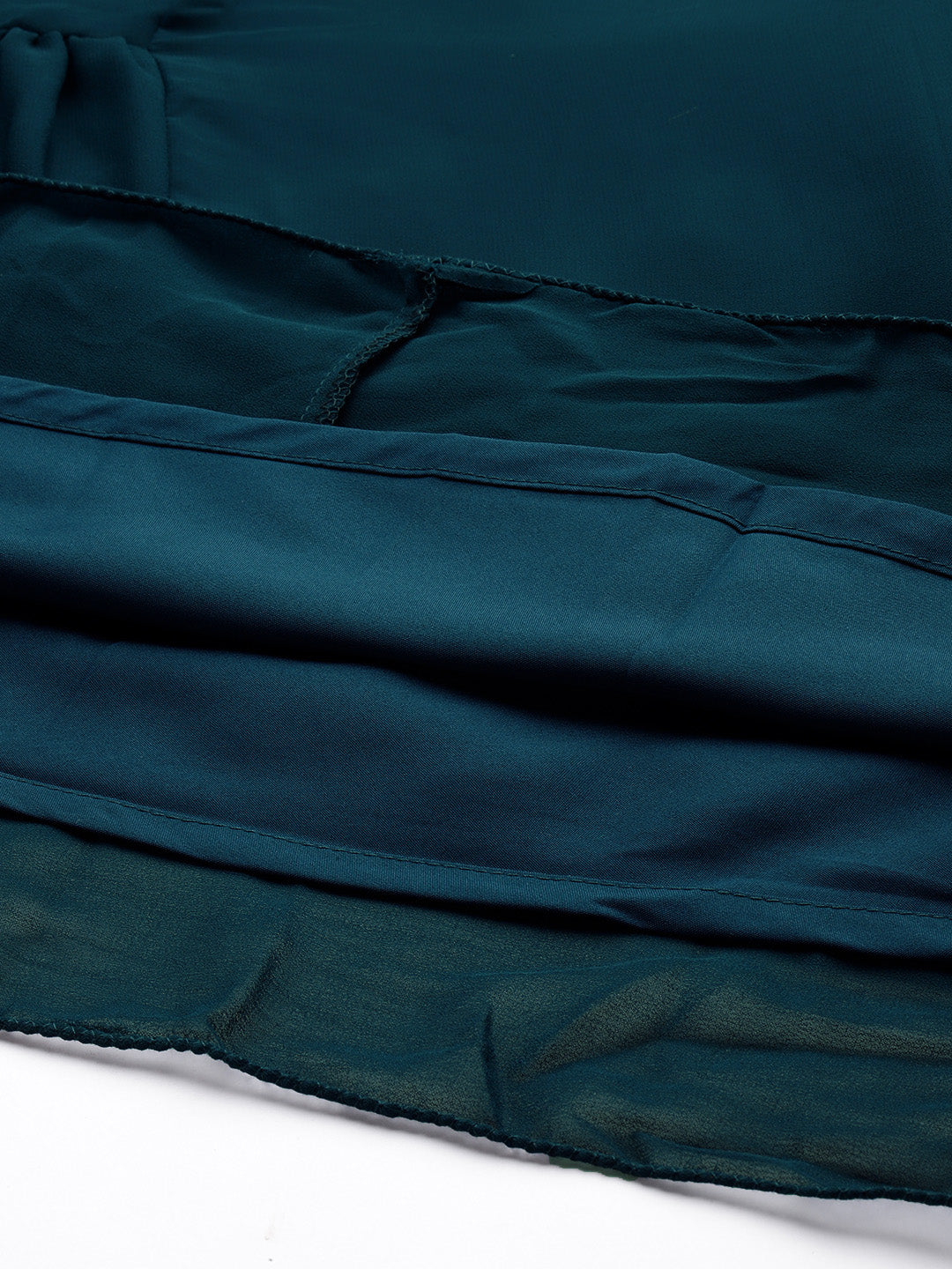 Bollywood Vogue Ready To Wear Blue Embroidered Georgette Dress - Look Shot