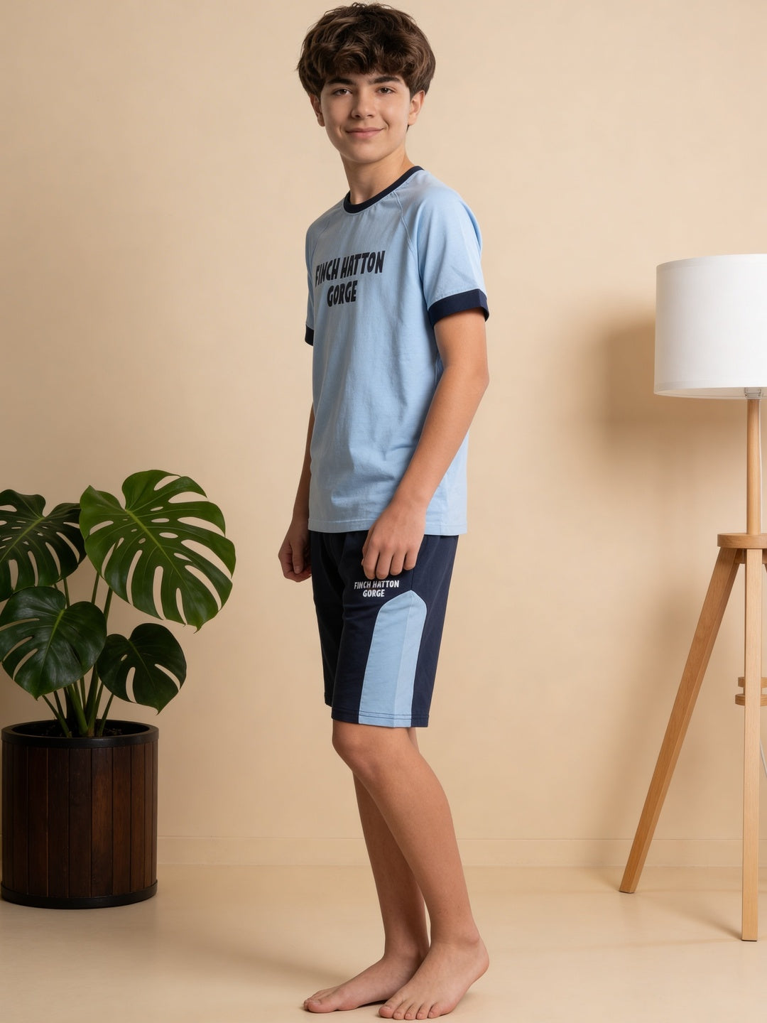 Lil Tomatoes Boys Cotton Night Suits - Ocean Blue
