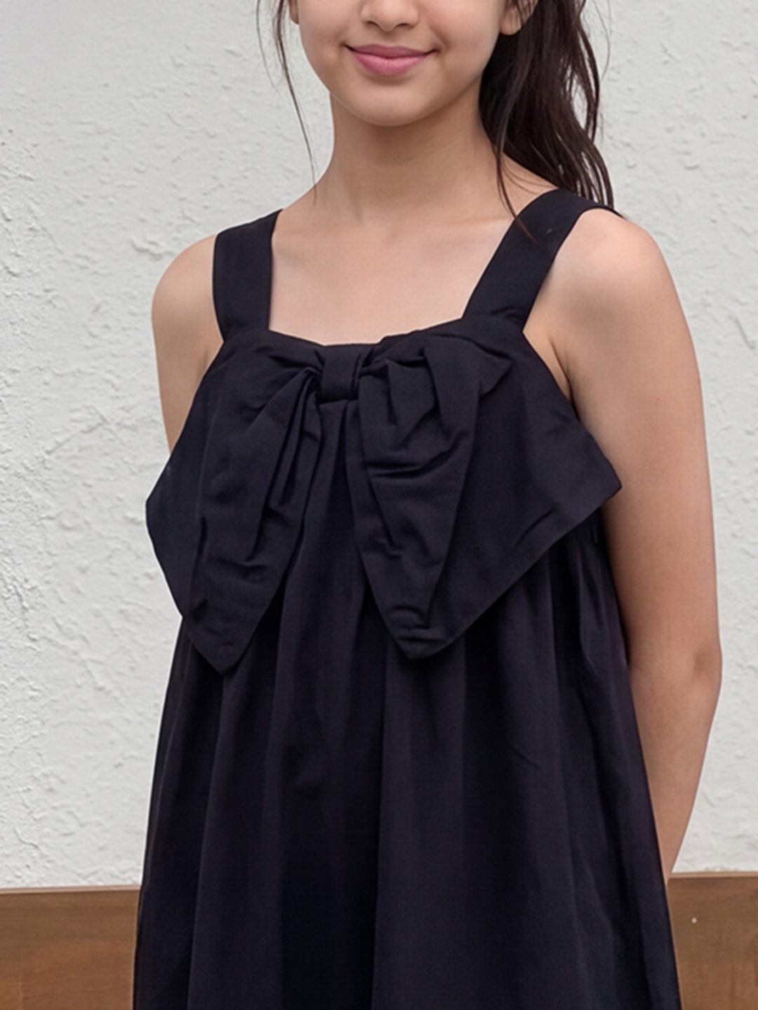 Lil Tomatoes Girls Cotton Dress - Black