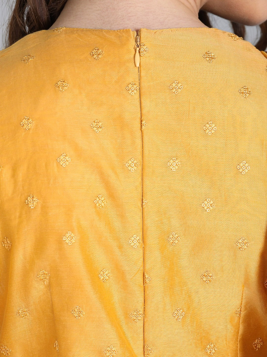 Bollywood Vogue Ready To Wear Yellow Embroidered Gharara suit - Look Shot