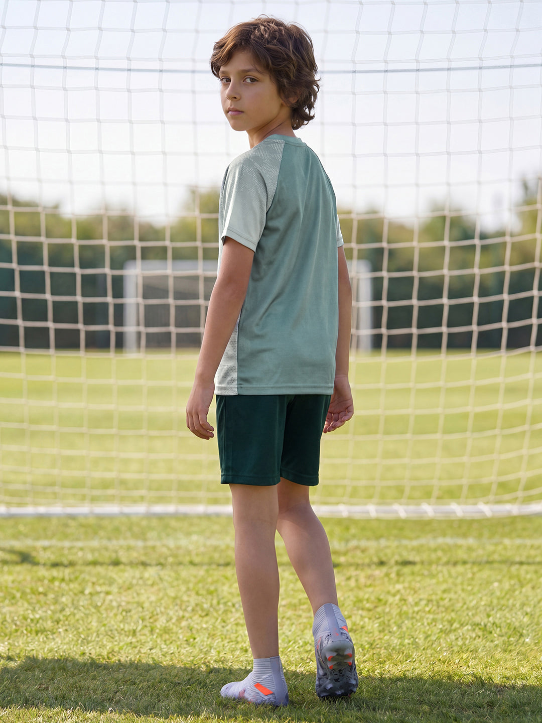 Lil Tomatoes Boys Sportswear Sets - Bottle Green