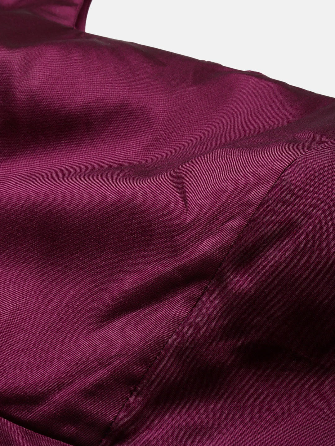 Bollywood Vogue Ready To Wear Dark Purple N Mustard Jacket Style Gown - Detail View