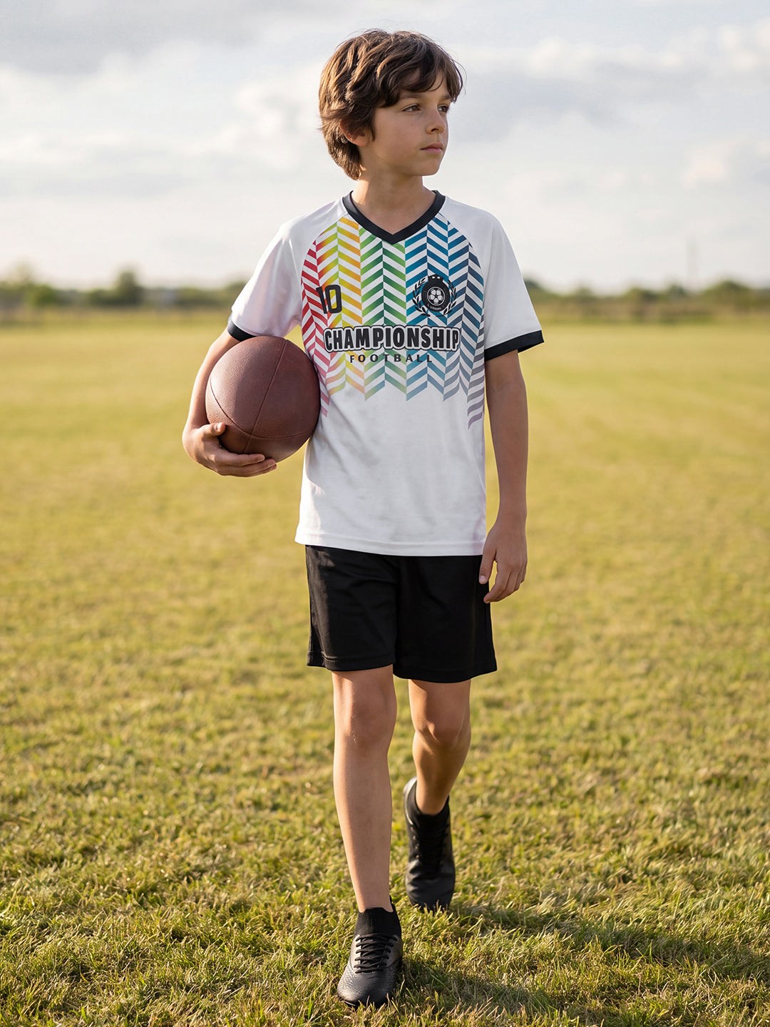 Lil Tomatoes Boys Sportswear Sets - White