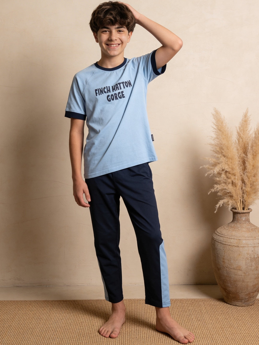 Lil Tomatoes Boys Cotton Night Suits - Ocean Blue