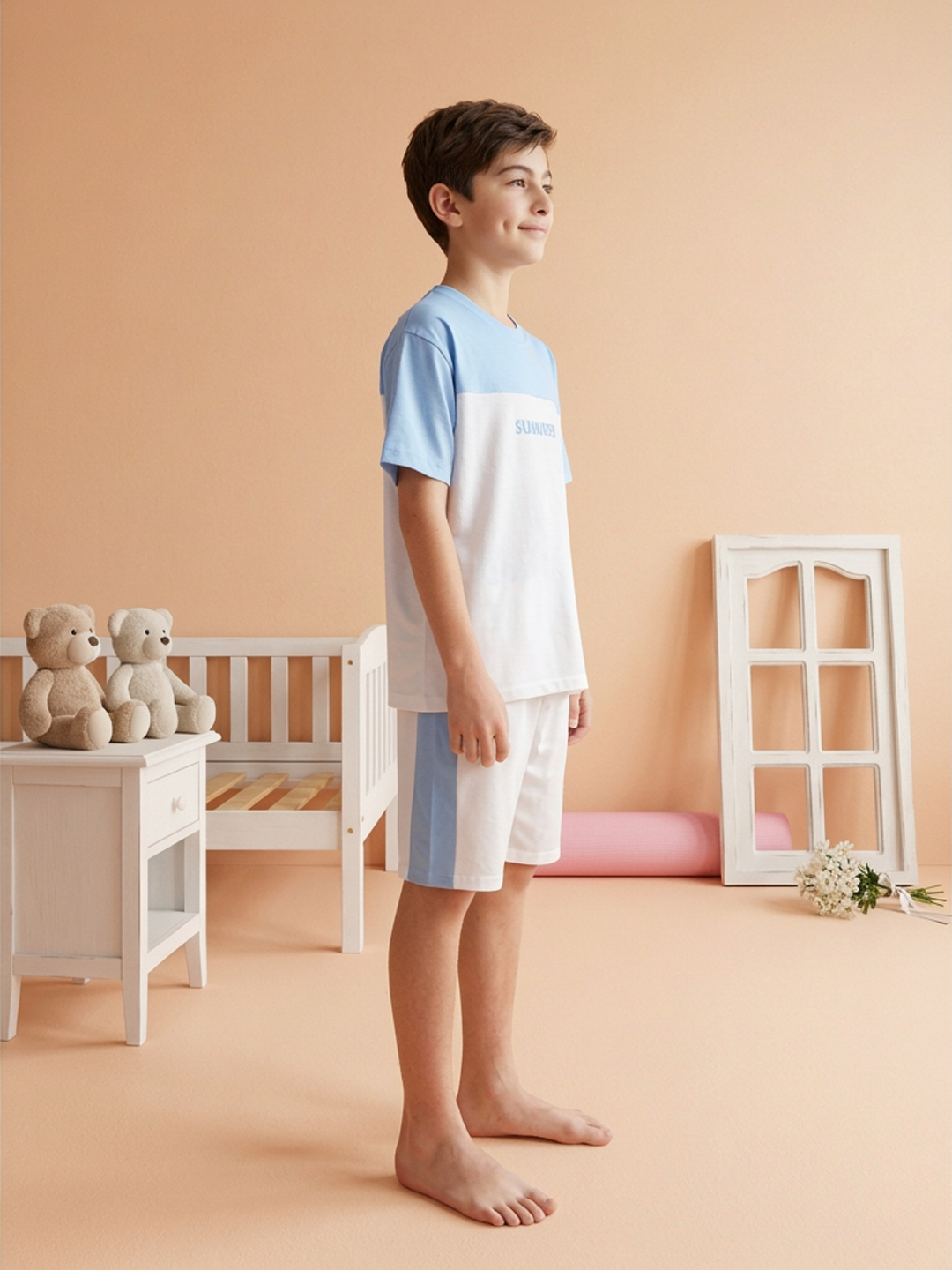 Lil Tomatoes Boys Cotton Night Suits - Ocean Blue