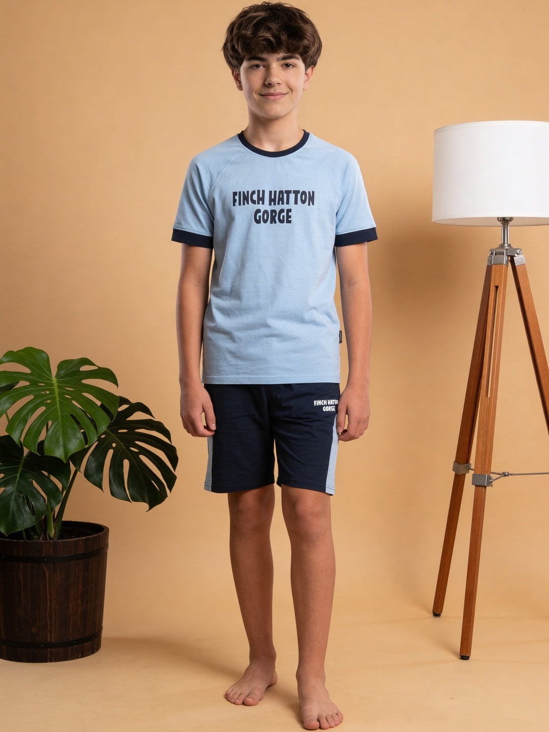 Lil Tomatoes Boys Cotton Night Suits - Ocean Blue