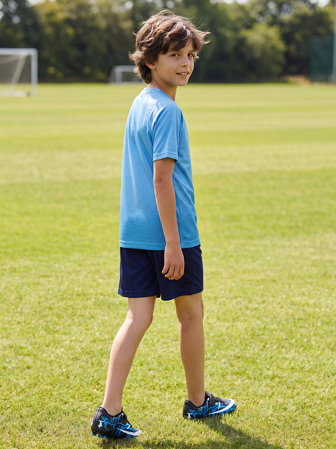 Lil Tomatoes Boys Sportswear Sets - Light Blue