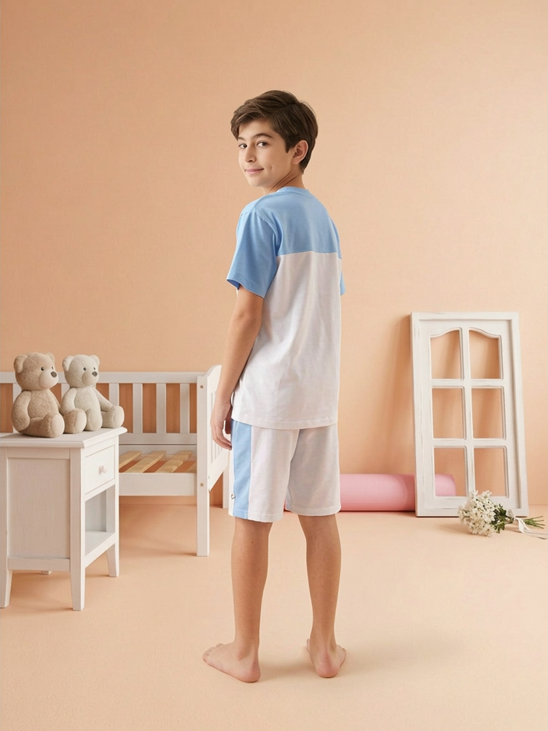 Lil Tomatoes Boys Cotton Night Suits - Ocean Blue