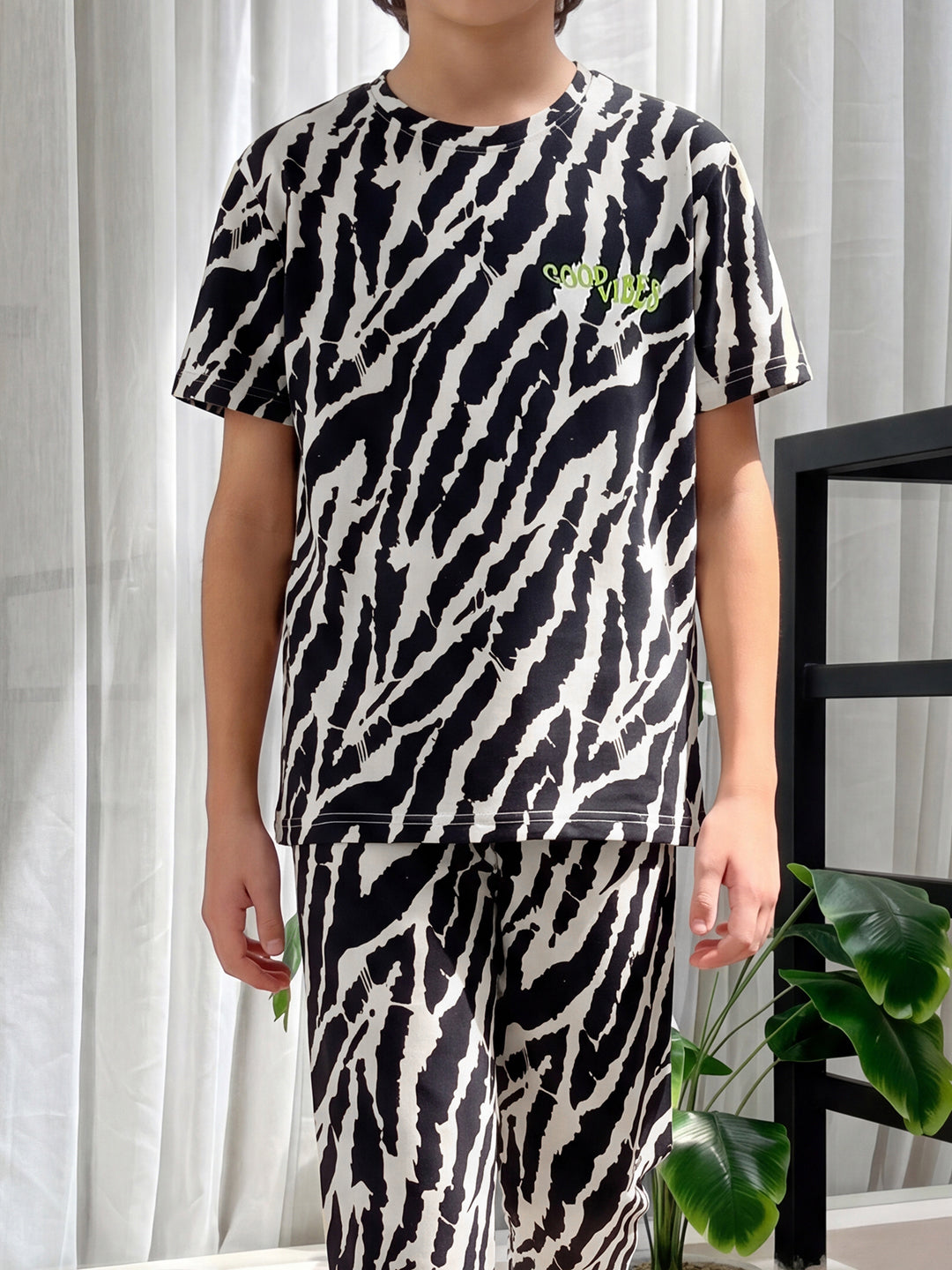 Lil Tomatoes Boys Cotton Night Suits - Charcoal