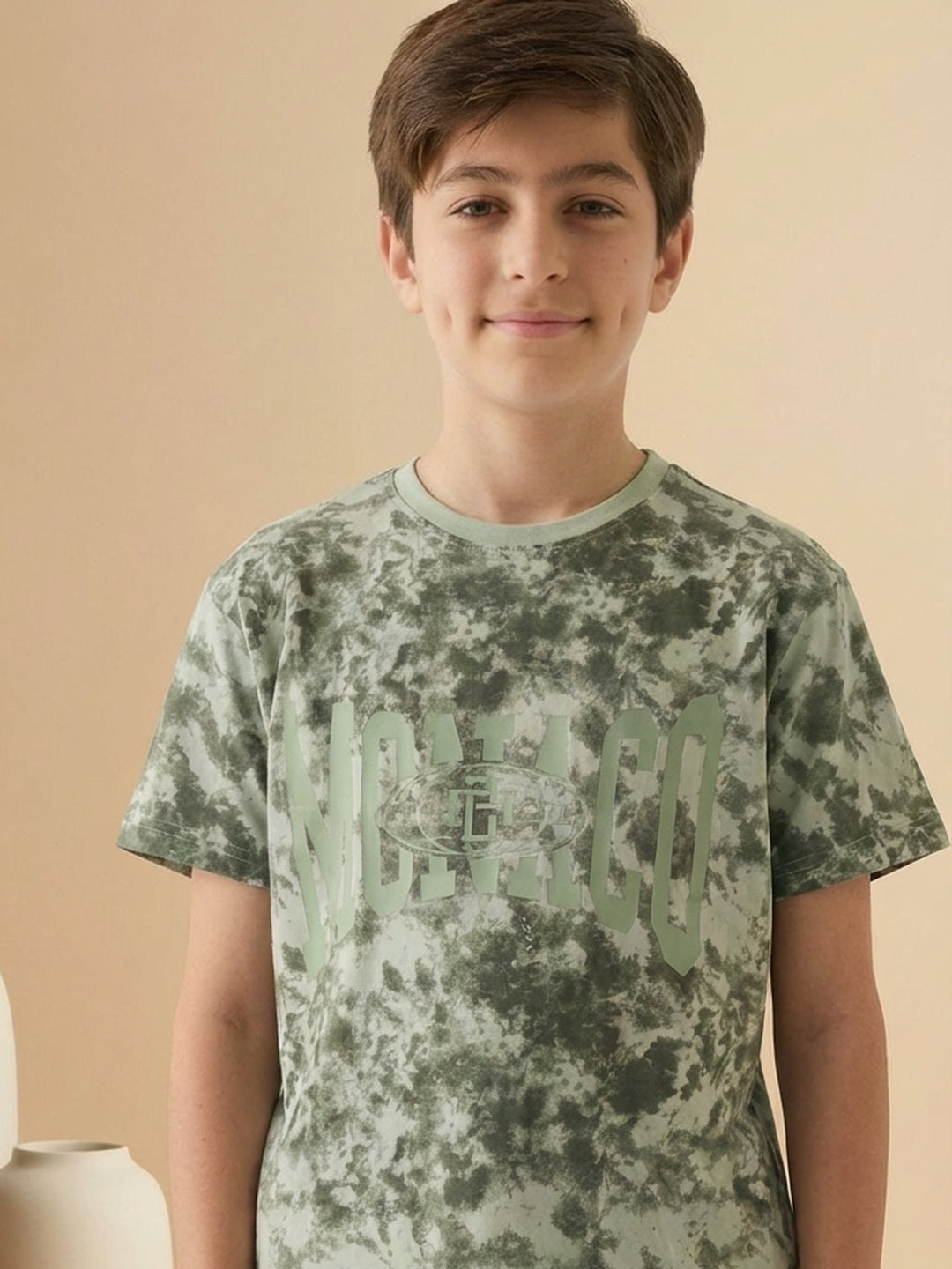 Lil Tomatoes Boys Cotton Night Suits - Oil Green