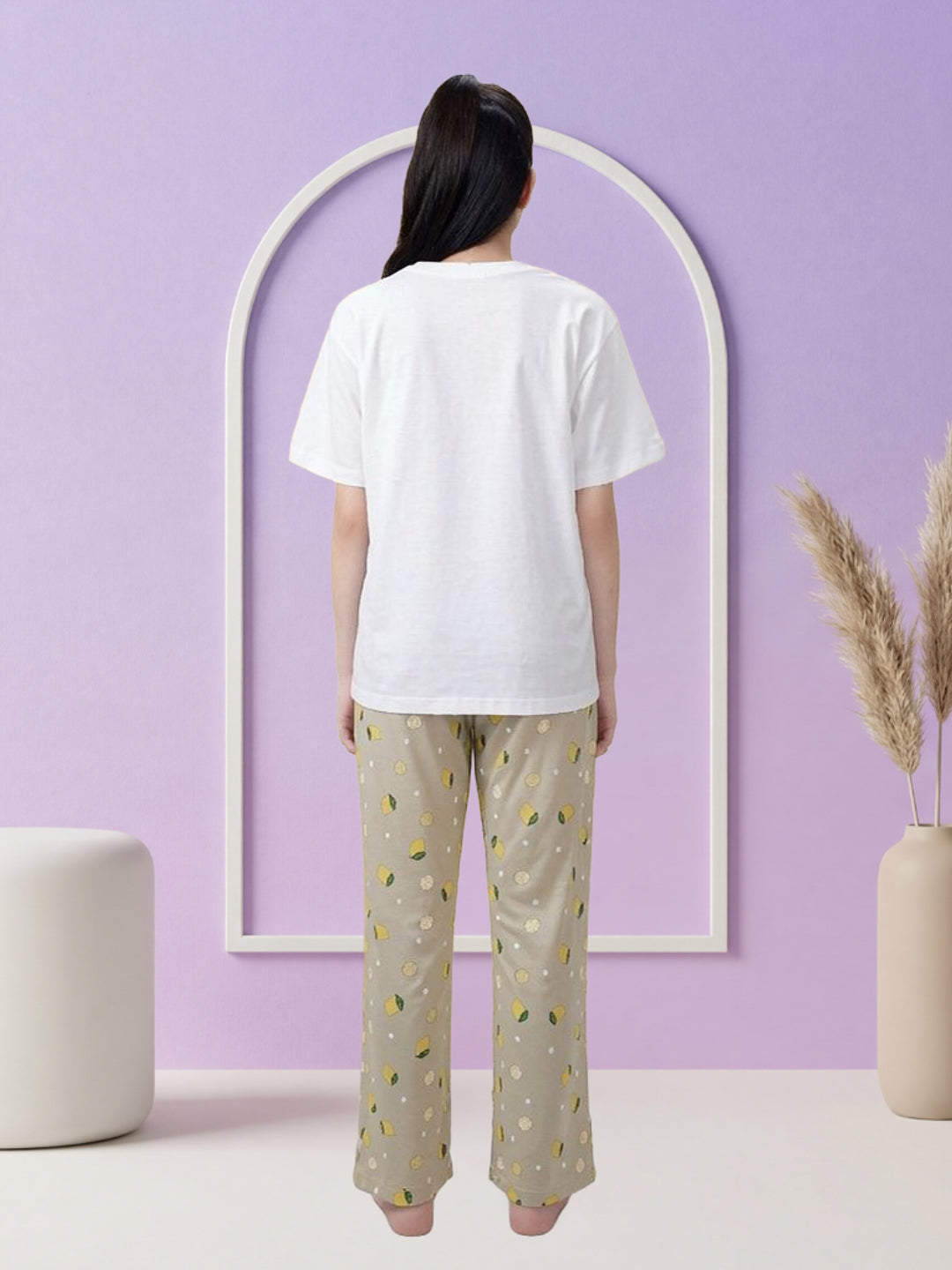 Lil Tomatoes Girls Cotton Night Suits - Oil Green