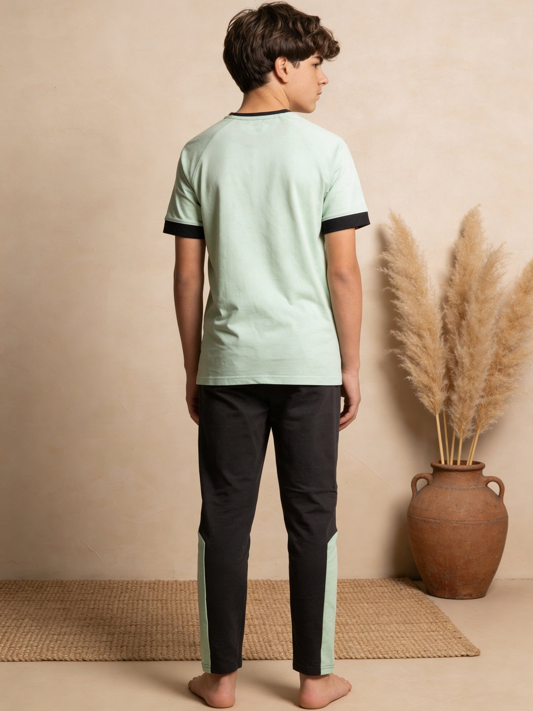 Lil Tomatoes Boys Cotton Night Suits - Light Green