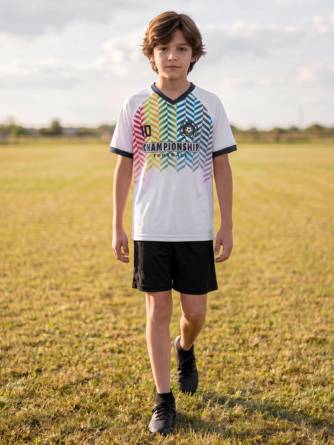 Lil Tomatoes Boys Sportswear Sets - White